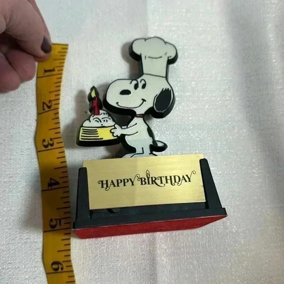 Snoopy Happy Birthday Trophy‎ Vintage 1958-rare-Aviva - Picture 6 of 6